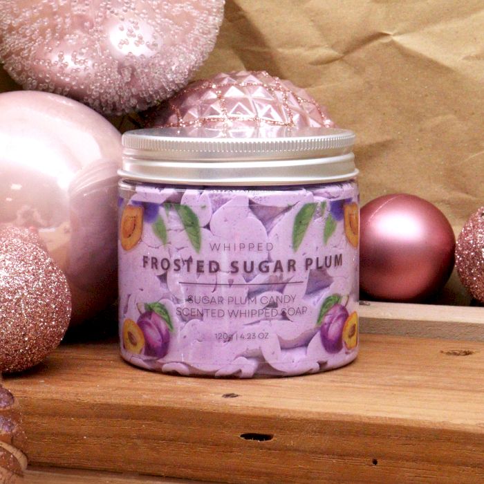 Frosted Sugar Plum Whipped Soap 120g