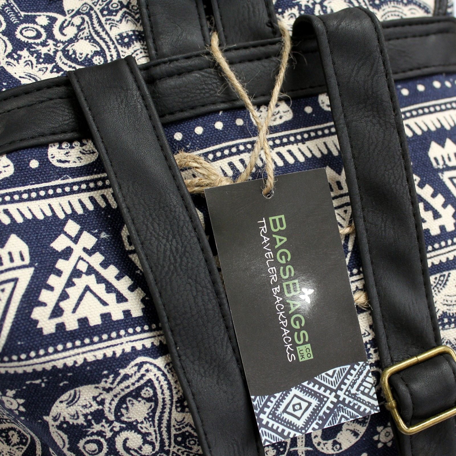 Traveller Backpacks - 3 Pocket Blue Elephant