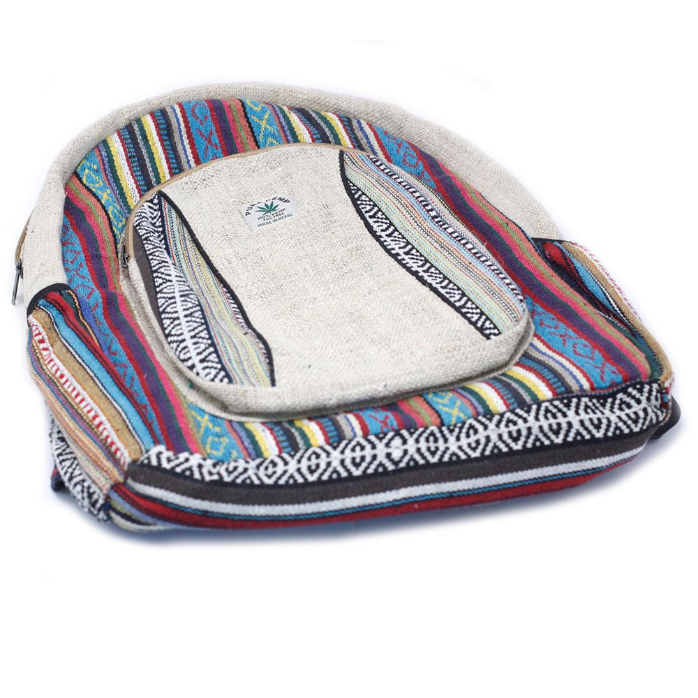 Large Backpack - Hemp & Cotton (assorted)