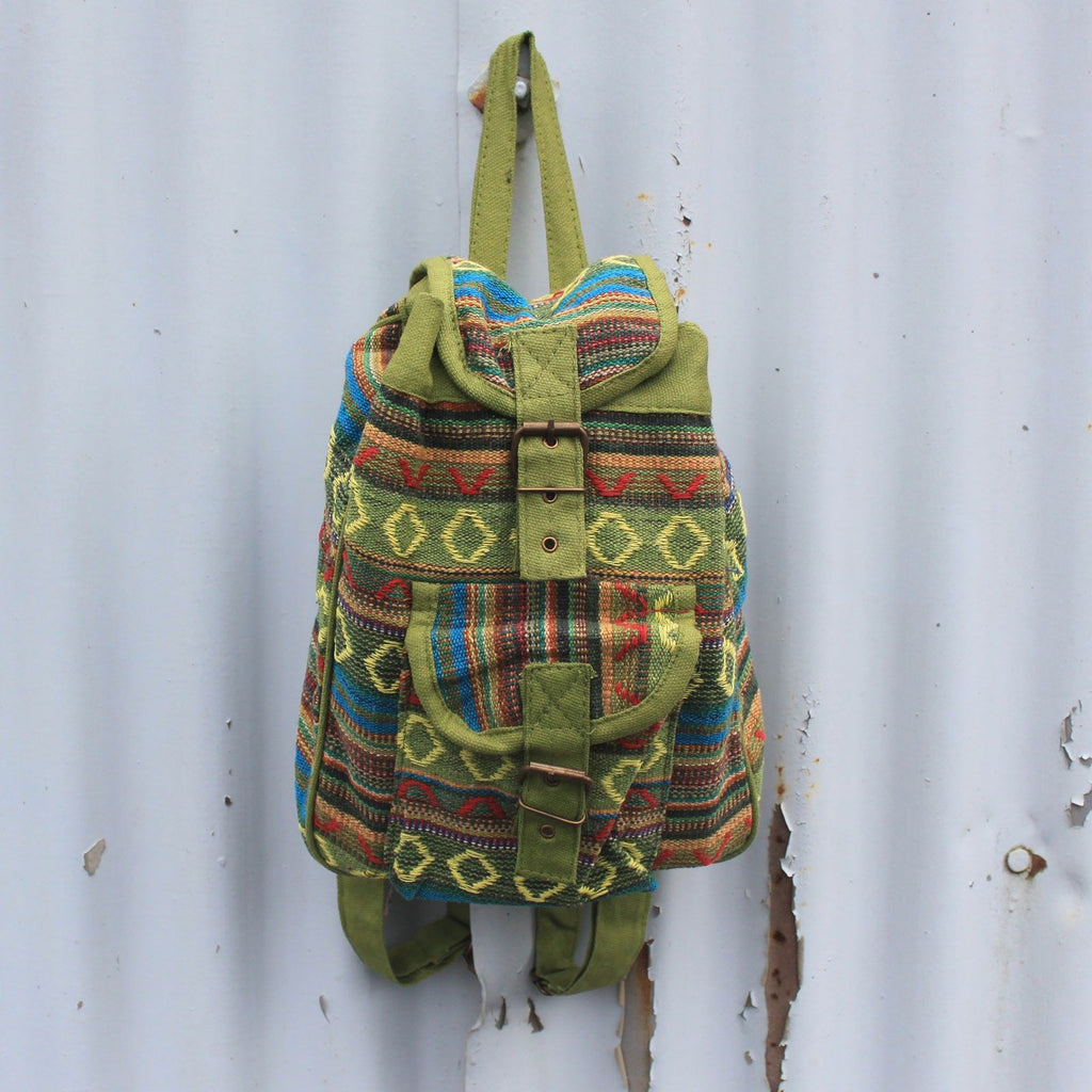 Small Nepali Backpacks  - Green