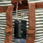 Traveller Backpacks - 3 Pocket Olive Stripe