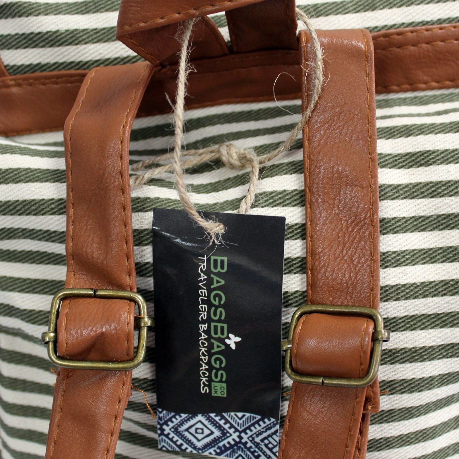 Traveller Backpacks - 3 Pocket Olive Stripe