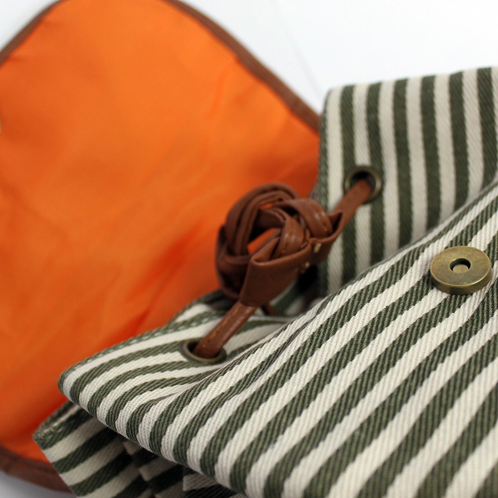 Traveller Backpacks - 3 Pocket Olive Stripe