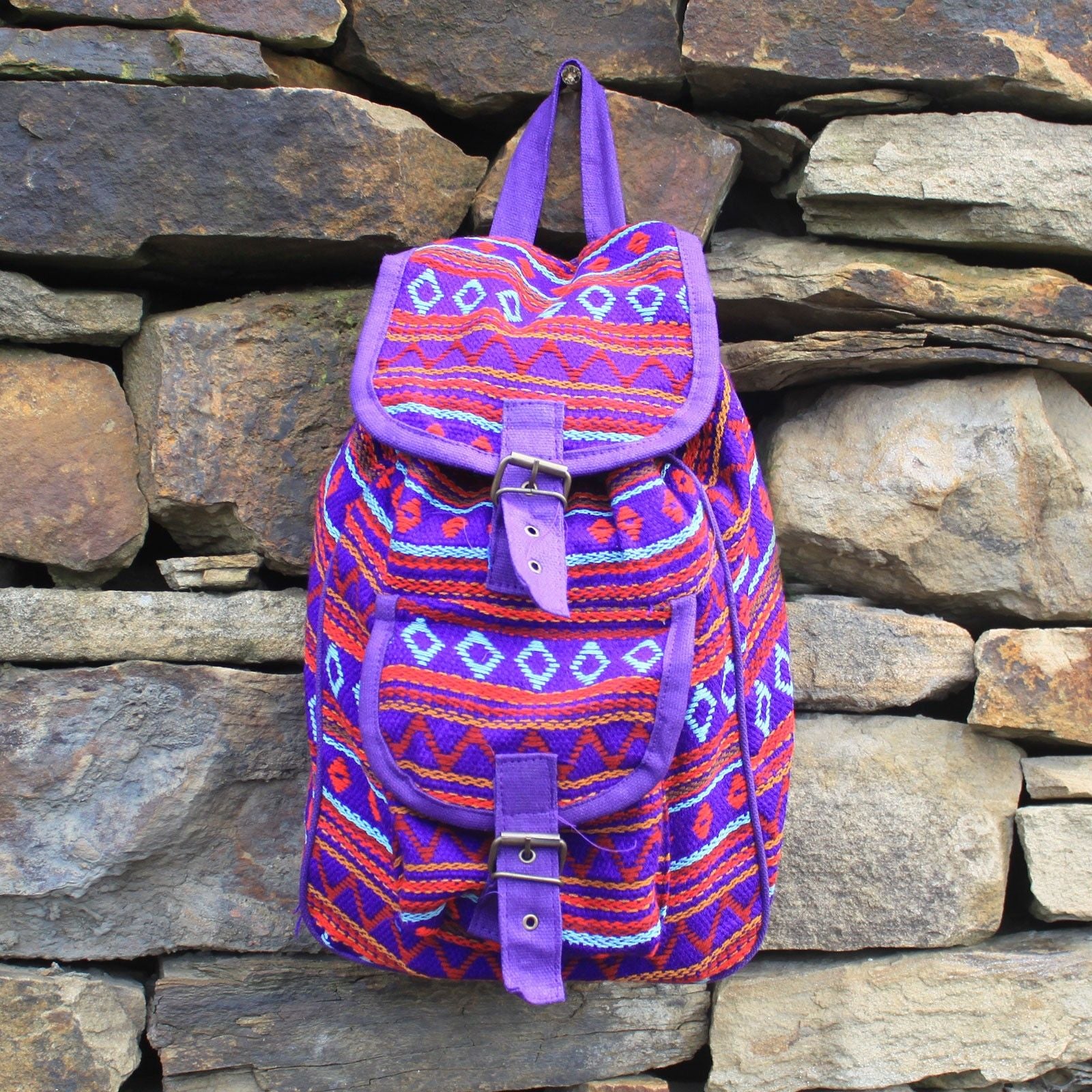 Small Nepali Backpacks  - Violet