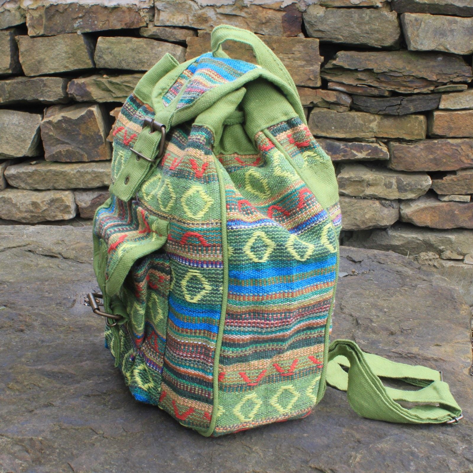 Small Nepali Backpacks  - Green