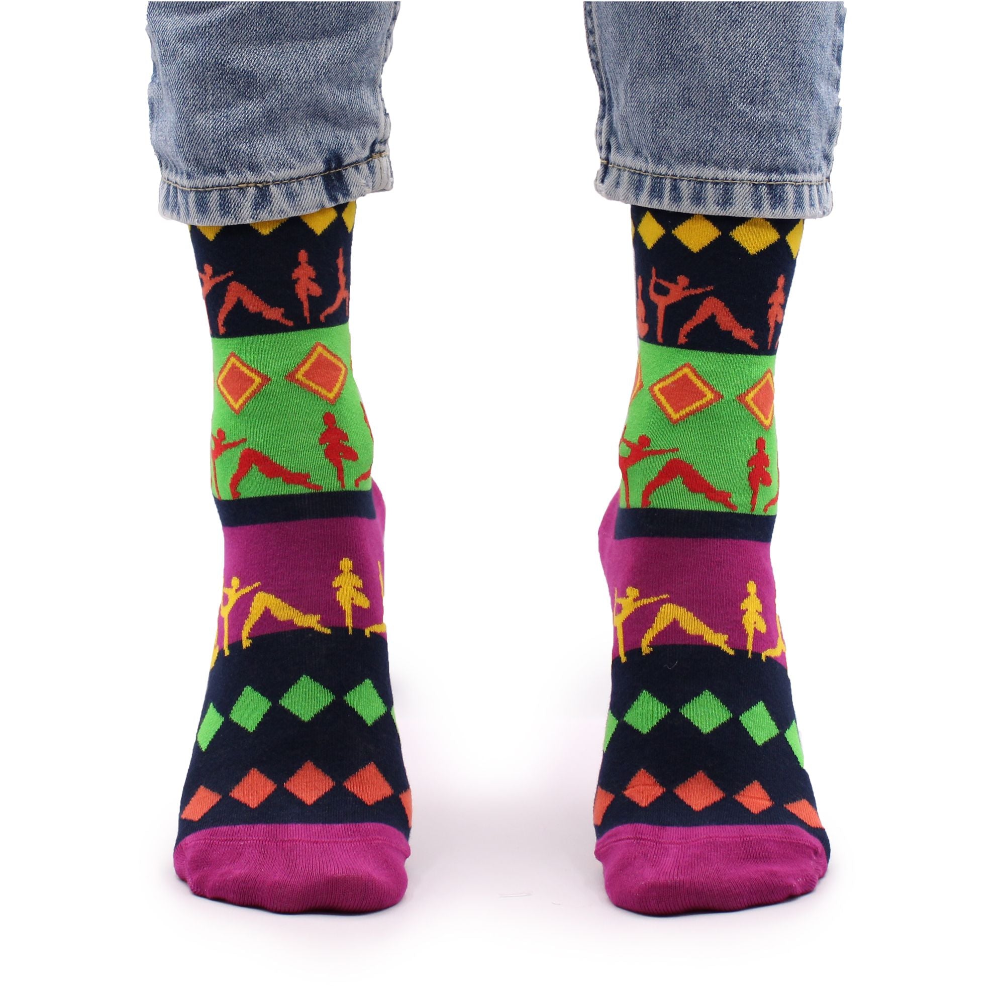 Hop Hare Bamboo Socks M/L - Yoga Poses