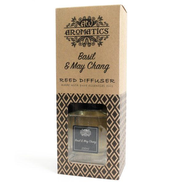 200ml Basil & Maychang Essential Oil Reed Diffuser - Image 3
