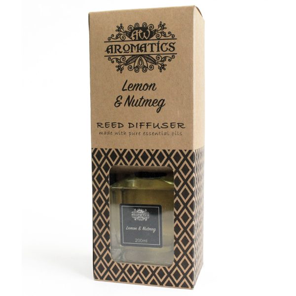 200ml Lemon & Nutmeg Essential Oil Reed Diffuser - Image 2
