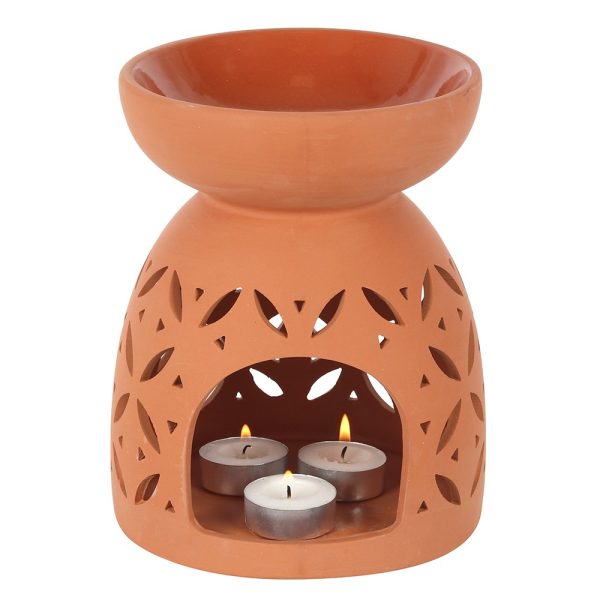 20cm Large Terracotta Oil Burner - Image 2