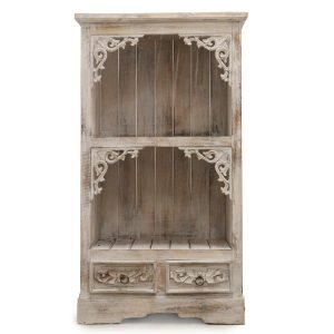 Albasia Bathroom Cabinet in a charming Whitewash finish