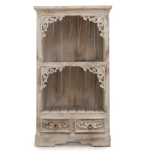 Albasia Bathroom Cabinet in a charming Whitewash finish