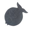 Albasia Wood Fish Stand - Greywash - Image 6