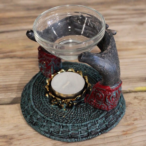 Antique Buddha - Om Hands Oil Burner - Image 3