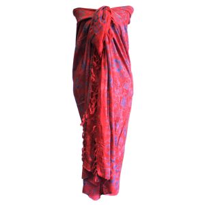 Bali Block Print Sarongs - Tropical (4 Assorted Colours)