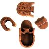 you have to work out which order to pull the various pieces apart in. In the centre is a small compartment ideal to hide that special little gift so it is great for storing small items whilst making a intriguing display plus it is fun to put together! Both lovely to look at and nice to play with
