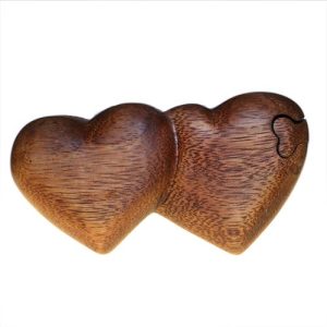Our 'Twin Hearts' Bali Magic Box will make a magical addition to your store. Made like a wooden puzzle