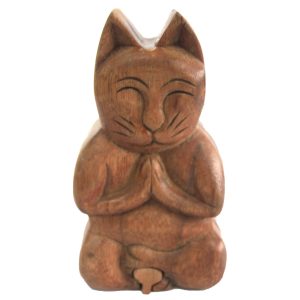 Our 'Yoga Cat' Bali Magic Box will make a magical addition to your store. Made like a wooden puzzle