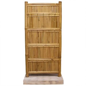 Elevate your retail space with a Wholesale Bamboo Display Tall Stand. This versatile display stands tall at 140x71cm