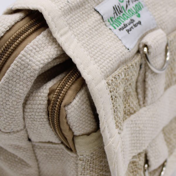 Body-Cross Natural Hemp & Cotton Travel Bag - Image 3
