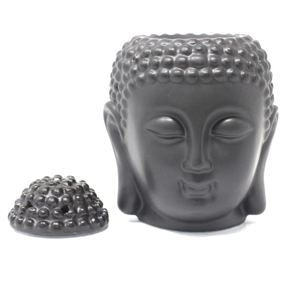 Buddha Head Oil Burner - Dark Brown - Image 2