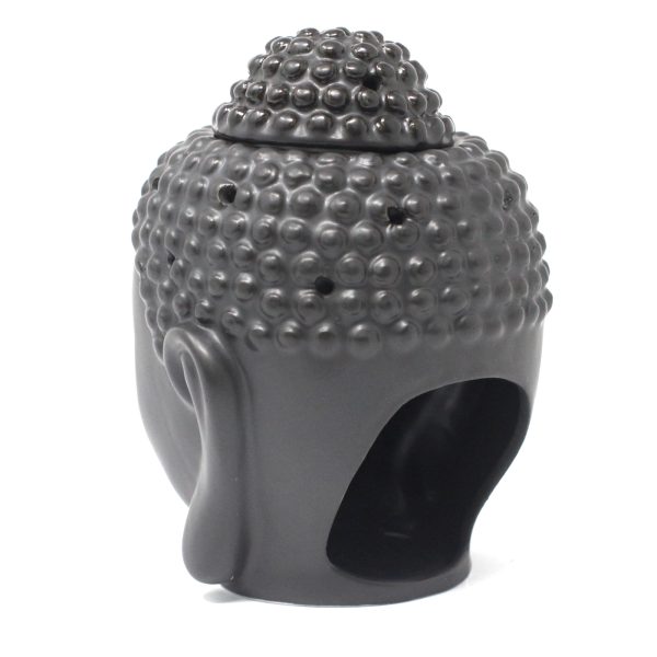 Buddha Head Oil Burner - Dark Brown - Image 4