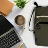 Canvas Large Laptop Pouch - Olive - 30x40cm - Image 6