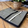 Canvas Large Laptop Pouch - Olive - 30x40cm - Image 4