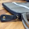 Canvas Travel Laptop Pouch - Olive - 24x33cm - Image 7