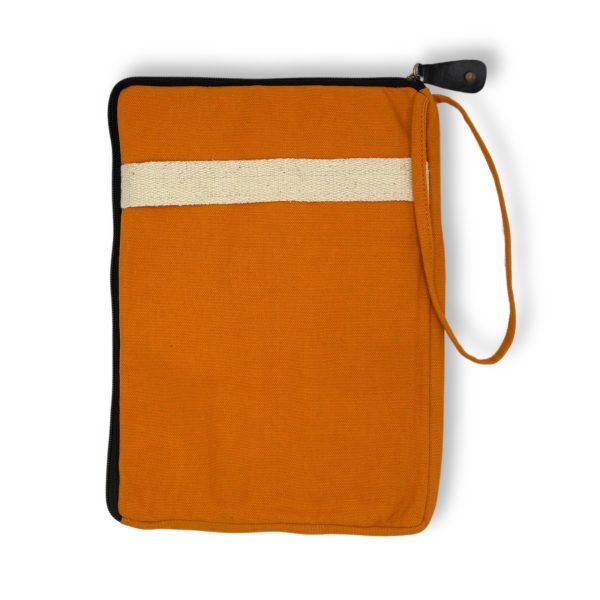Canvas Tablet Pouch - Orange - 21x29cm - Image 2