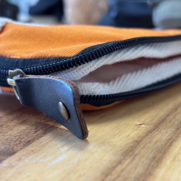 Canvas Tablet Pouch - Orange - 21x29cm - Image 4