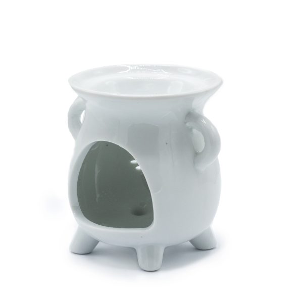 Cauldron Oil Burner - Tree of Life - White - Image 2