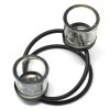 Centrepiece Iron Votive Candle Holder - 2 Cup Double Step - Image 2