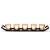 Centrepiece Iron Votive Candle Holder - 5 Cup Ledge - Image 2
