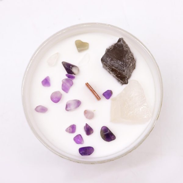 Chakra Crystal Candle - Crown Chakra - Image 2