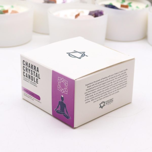 Chakra Crystal Candle - Crown Chakra - Image 3