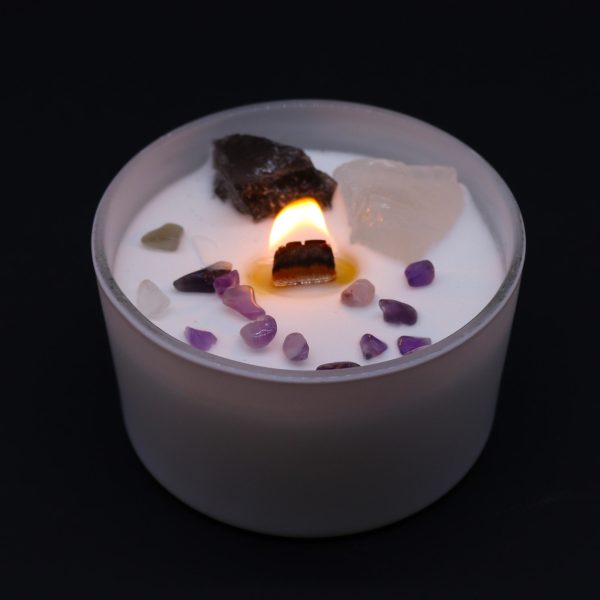 Chakra Crystal Candle - Crown Chakra - Image 5