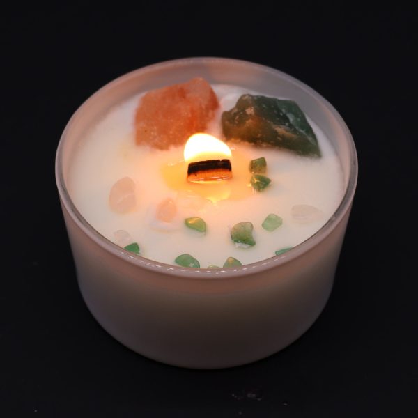 Chakra Crystal Candle - Heart Chakra - Image 5
