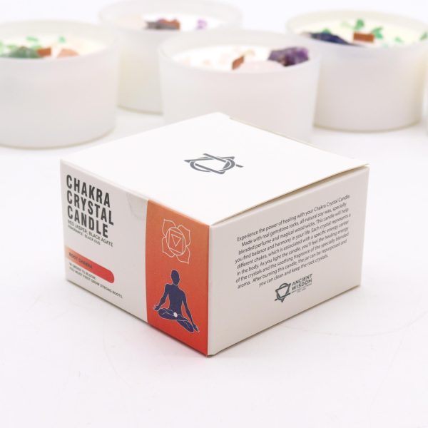 Chakra Crystal Candle - Root Chakra - Image 3