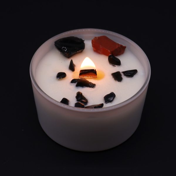 Chakra Crystal Candle - Root Chakra - Image 5