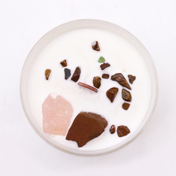 Chakra Crystal Candle - Sacred Chakra - Image 2