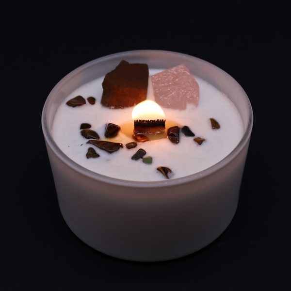 Chakra Crystal Candle - Sacred Chakra - Image 5