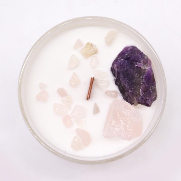 Chakra Crystal Candle - Third Eye Chakra - Image 2