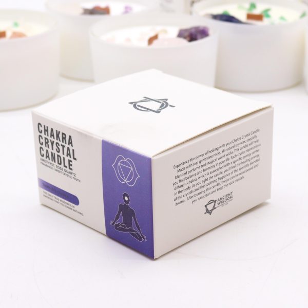 Chakra Crystal Candle - Third Eye Chakra - Image 3