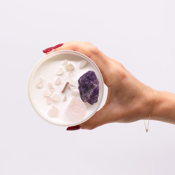 Chakra Crystal Candle - Third Eye Chakra - Image 4