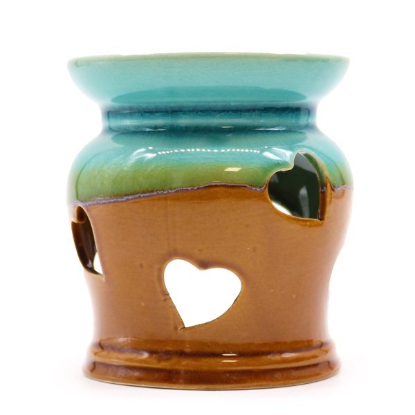Classic Rustic Oil Burner - Heart Cut-out (assorted) - Image 2