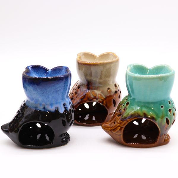 Classic Rustic Oil Burner - Owl Side-on (assorted) - Image 3