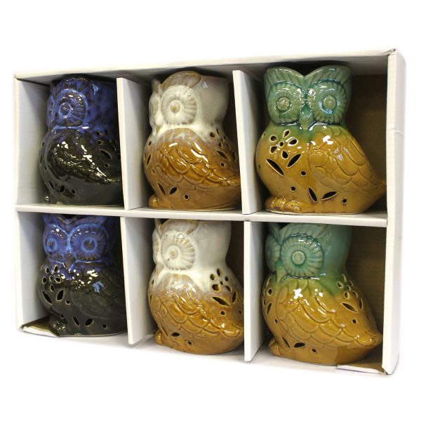 Classic Rustic Oil Burner - Owl Side-on (assorted) - Image 5