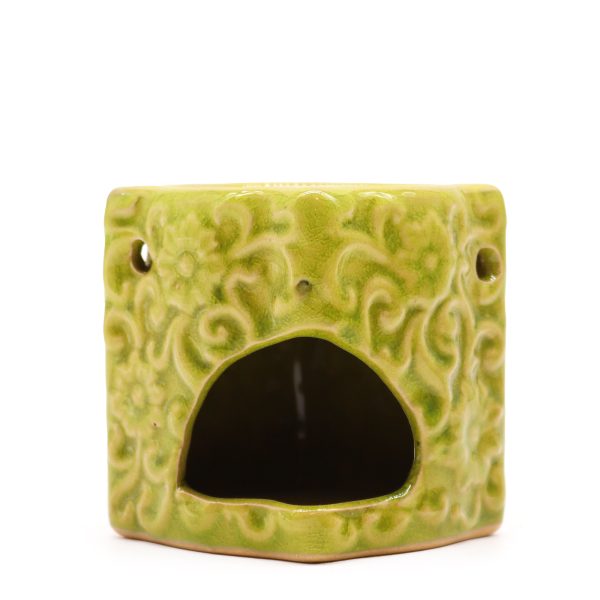 Classic Small Square Floral Oil Burners (aast) - Image 2