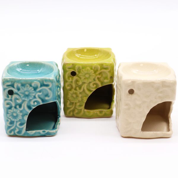 Classic Small Square Floral Oil Burners (aast) - Image 3