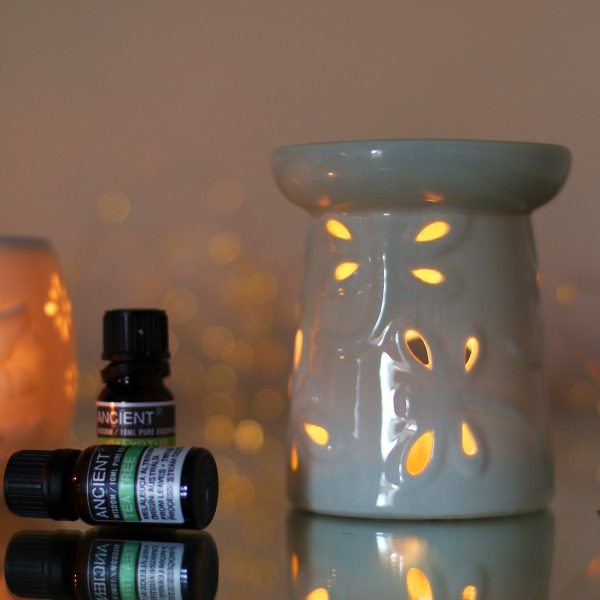Classic White Oil Burner - Dragonfly - Image 2
